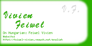 vivien feiwel business card